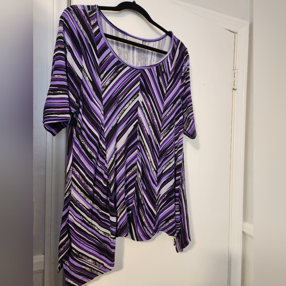 Dana Buchman short sleeve blouse XL